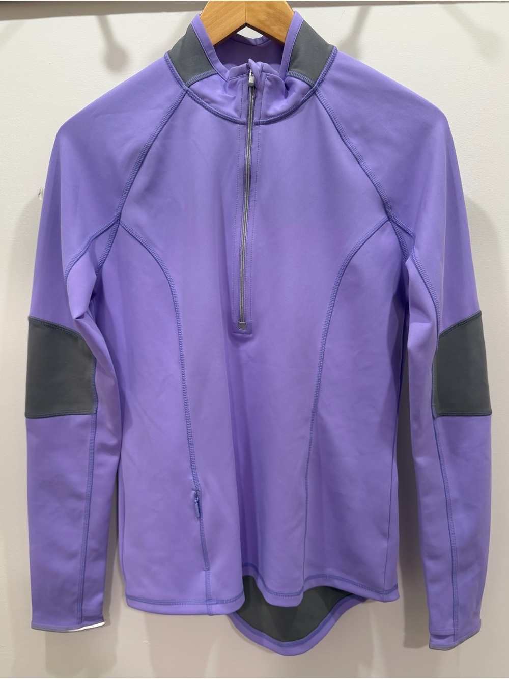 ATHLETA Lilac Quarter Zip Pullover Running Scuba Size Medium